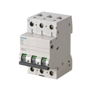 Interruptores termomagnético Siemens | 0,5 Amp | montaje en riel omega | Tripolares| 100384553 - 5SL6305-7MB |