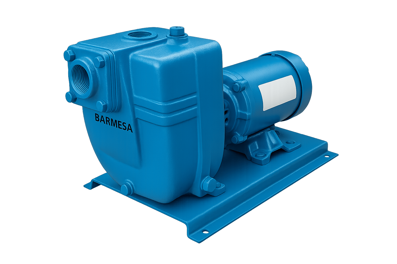 Bomba Barmesa | Autocebante | 1 Hp | 110 Vac | Hierro | Monofásica | SxD 1½" x 1½" | 19 MCA / 52 GPM | 61030003 | SP10 | - Vista 3