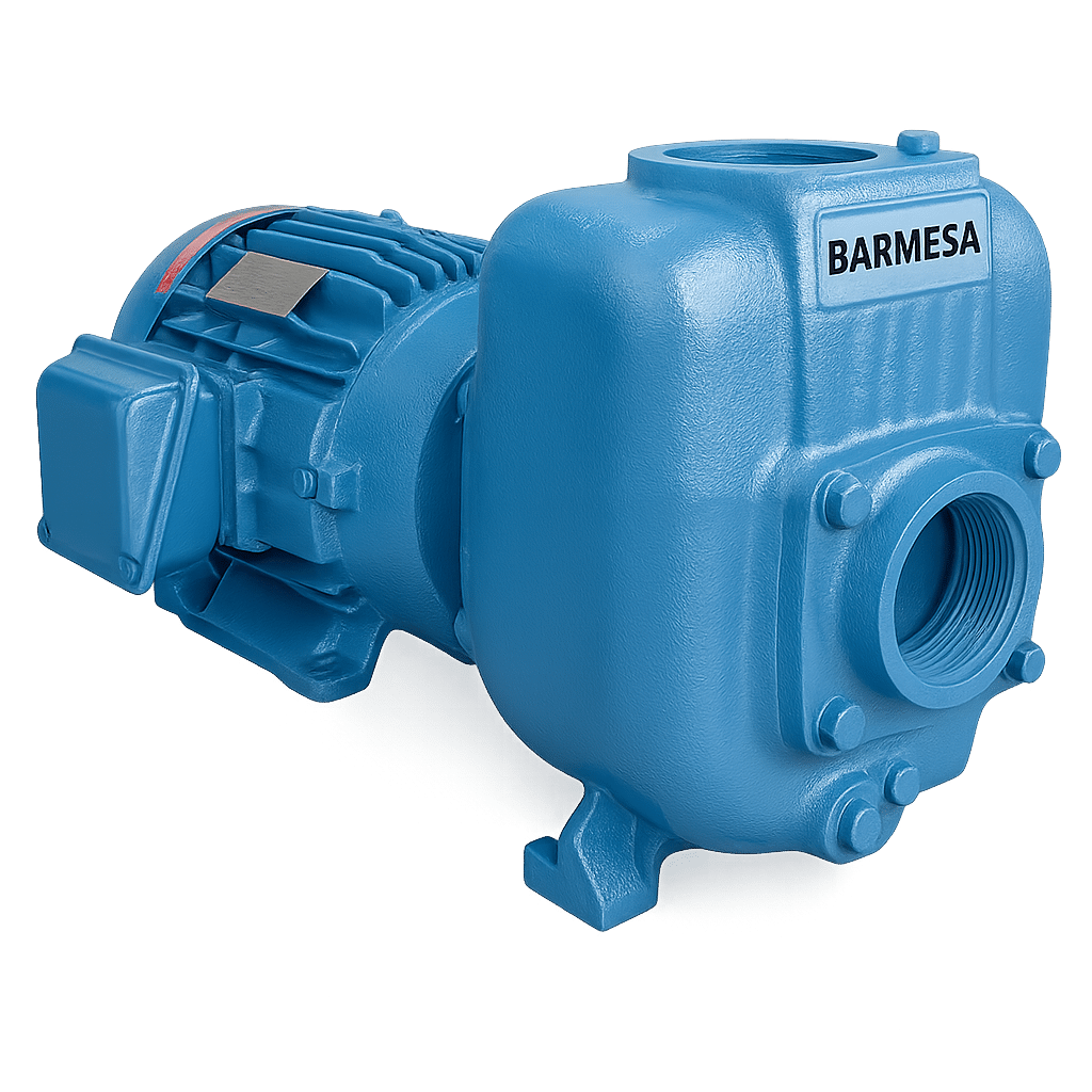 Bomba Barmesa | Autocebante | 15 Hp | 220 Vac| Hierro | Trifásica | SxD  3" x 3" | 32 MCA /260 GPM | 61030127 3N-15-2 | - Vista 4