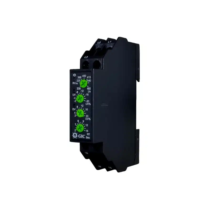 MONITOR DE VOLTAJE GIC | Trifásico | 208-480 VAC | RIEL DIN | 53885