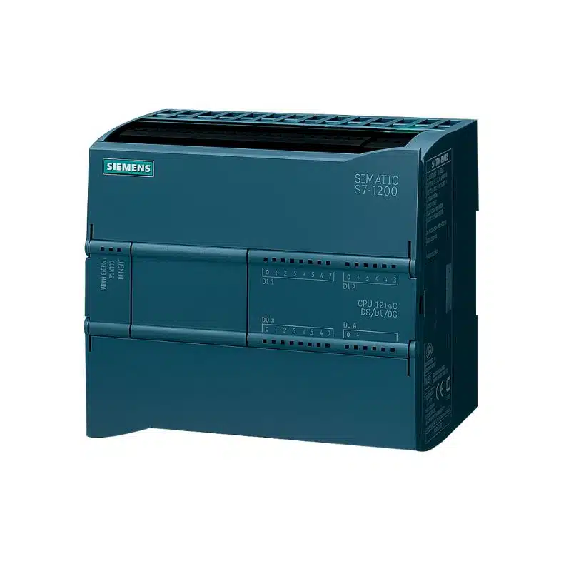 CPU 1214C DC/DC/DC Siemens | E/S INTEGRADAS 14 DI 24V DC | Alimentación 20,4-28,8V | Memoria de datos 100 KB | 6ES7214-1AG40-0XB0