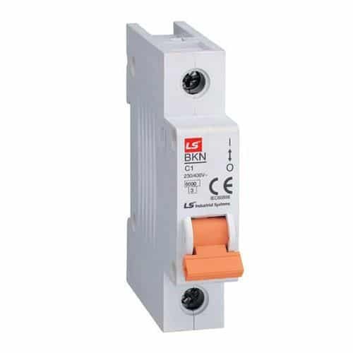 Mini Interruptor LS | Termomagnético | Riel | 10 Amp | Monopolar | 1 polo | 440 VAC | BKN 1P C10 |