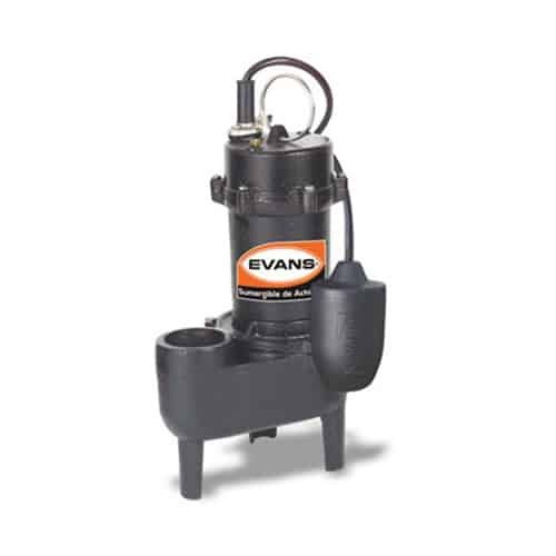 Electrobomba Evans | Sumergible | 0.4 Hp | 110 Vac | Hierro | D. 2" | Monofásico | 2.8 MCA / 33 GPM | SV2ME040