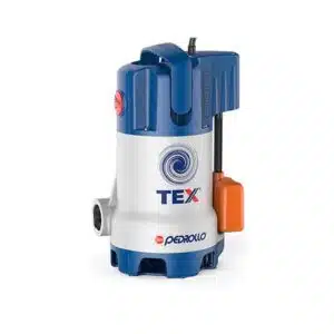 Electrobomba Pedrollo | Drenaje Agua Sucia | Acero Inoxidable | 220 Vac | 0,75 Hp | D 1¼" | Monofásica | 7.7 MCA / 26 GPM | 1-9-79 RXm 3/20 VORTEX-INOX