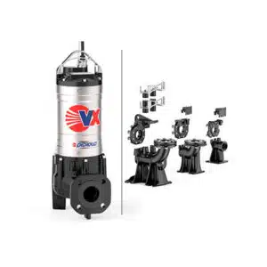 Electrobomba Pedrollo | Drenaje Aguas Negras "VORTEX" | Acero Inoxidable | 440 Vac | 4 Hp | D 2½" | Trifásica | 9,9 MCA / 237 GPM | 1-9-112 VX 40/65
