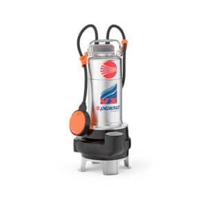Electrobomba Pedrollo | Drenaje Agua Sucia | Acero Inoxidable | 220 Vac | 1 Hp | D 1½" | Monofásica | 8 MCA / 52 GPM | 1-9-89 Vxm 10/35ST-I