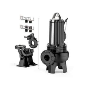 Electrobomba Pedrollo | Drenaje Aguas Negras "VORTEX" | Hierro fundido | 440 Vac | 4 Hp | D 2½" | Trifásica | 5,8 MCA / 198 GPM | 1-9-105 VXC4 40/100