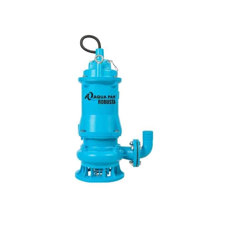 Electrobomba Aquapak | Sumergible Aguas Residuales y Lodos | Hierro | 220 Vac | 3 Hp | D 2" | Trifásica | 19 MCA / 79 GPM | ROBUSTA2.5/30/3230
