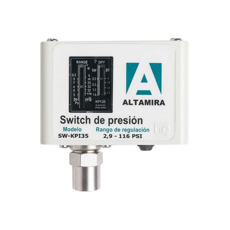Imagen de Presostato Altamira | Ajustable de 2.9 - 116 psi | IP 44 | D ¼" | 0.36 kg | SW-KPI 35