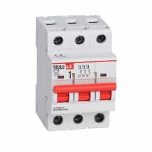 Mini Interruptor Termomagnético LS | Riel | 1 Amp | 440 Vac | 3 Polos | 10 kA / 220 V | BKN_b 3P C1