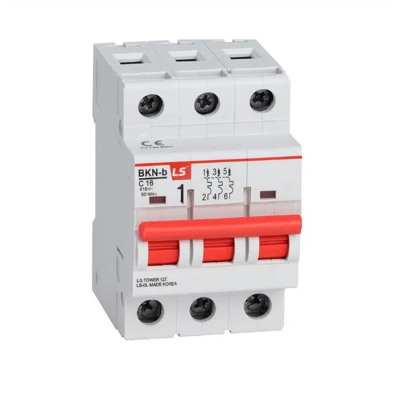 Mini Interruptor Termomagnético LS | Riel | 40 Amp | 440 Vac | 3 Polos | 10 kA / 220 V | BKN_b 3P C40