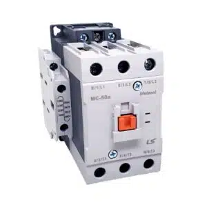 Contactor Tripolar Magnético LS | 55 Amp (AC3) - 220 Vac | Bobina 110 Vac | 20 Hp | 3 Polos | 2NO + 2NC | MC-50a 120VAC