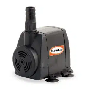 Bomba para Fuentes Evans | Sumergible | 12 W | 127 V | Monofásico | Plástico | Conexión ½" | 0,90 MCA / 1,6 GPM | AQUA12W