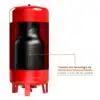 Tanque Hidroneumático | Evans | Acero | 90 Lts | Membrana Intercambiable | 150 PSI | Vertical | EQTH-090VE - Imagen 2
