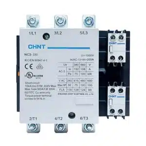 Contactor Chint | Tripolar | 330 Amp (AC3) | Bobina 220 Vac | 2NA + 2NC | NC2-265 220 V | 00883