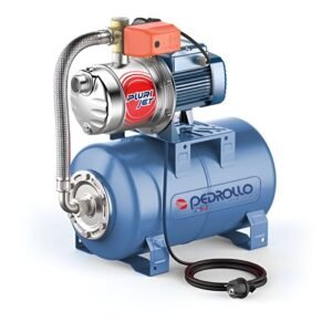 Sistema de Presión Hydrofresh Pedrollo | Electrobomba Autocebante - Jet | 0,75 Hp | 40 MCA / 8 GPM | PLURIJET m 4/80 N