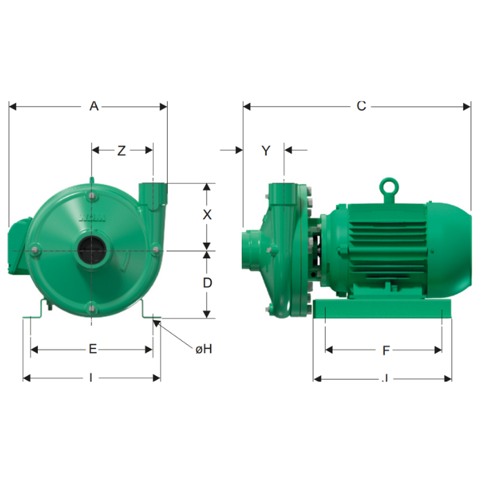 Electrobomba Barnes | Bombas Centrifugas | 3.0 Hp | 220/440 Vac ...