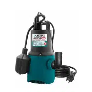 Electrobomba Altamira | Sumergible aguas negras | 1/2 Hp | 110 Vac | Polipropileno | Monofásica | D 1.25" | 4 MCA / 18 GPM | AMIGA 100A