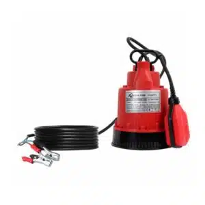 Motobomba Altamira | Sumergible de Achique | 1/2 Hp | 12VDC | Polipropileno | Bomba en corriente directa | D 1/2" | 4 MCA / 8 GPM | BATTY38-12A