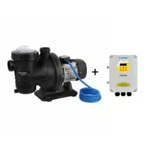 Bomba solar Connera + controlador | Centrífuga para piscina | Plástico | SxD 1.5" x 1.5" | 14 MCA / 46 GPM | POOL32-90072