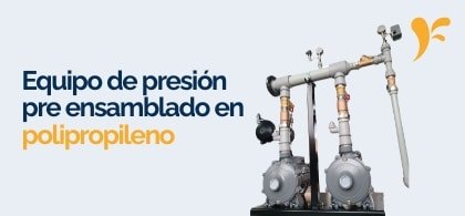 Equipo de presión pre ensamblado en polipropileno