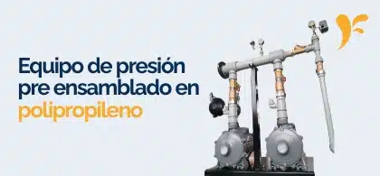 Equipo de presión pre ensamblado en polipropileno