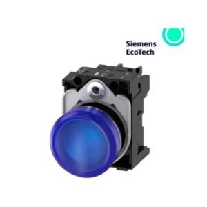 Lámpara de señalización Siemens | Azul con LED | 110 Vac | 3SU1153-6AA50-1AA0 | 100380432