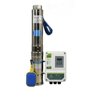 Bomba solar Galaxy | Sumergible | 0,53 HP | 48 VCD |  60V - 90V | 400 Watt | D. 1.25" | Ø 3" | 40 MCA / 8 GPM | 3SC3.8m3/h55m-48VDC-440W