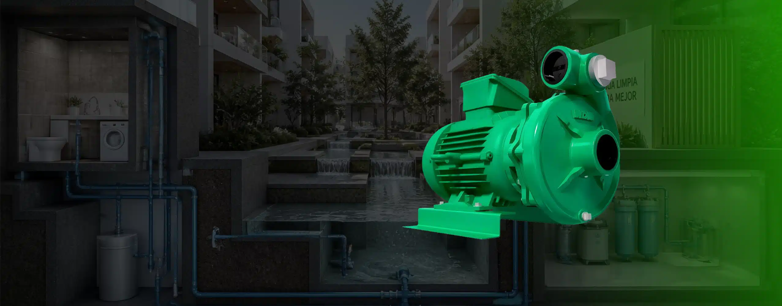 Electrobomba Barnes para abastecimiento de agua