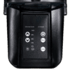 Control panel showing operating and set pressure with circular buttons for 100%, 80%, 60%, 40%, and 20%—likely a pressure device control on a black housing.