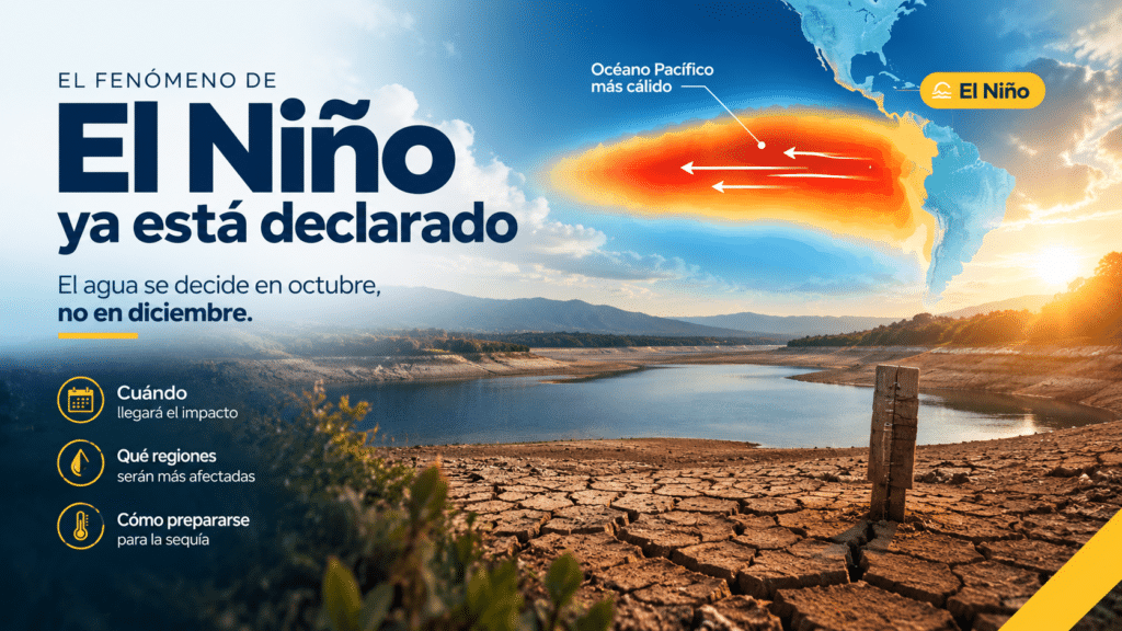 El Niño ya está declarado: el agua se decide en octubre, no en diciembre